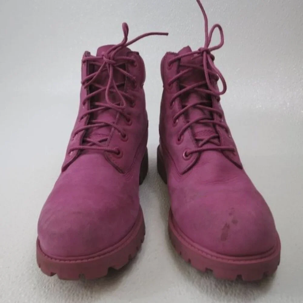 Timberland Premium Waterproof Dirty Nubuck Leather Girl's Footwear Boots Sz 5